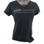 Women’s “Godfidence” V-neck Tee